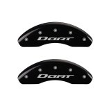 MGP 4 Caliper Covers Engraved Front & Rear With out stripes/Dart Black finish silver ch thumbnail 5
