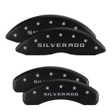 MGP 4 Caliper Covers Engraved Front & Rear With out stripes/Dart Black finish silver ch thumbnail 6