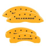 MGP 4 Caliper Covers Engraved Front & Rear With out stripes/Dart Red finish silver ch thumbnail 6