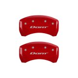 MGP 4 Caliper Covers Engraved Front & Rear With out stripes/Dart Red finish silver ch thumbnail 9