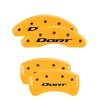 MGP 4 Caliper Covers Engraved Front & Rear With out stripes/Dart Yellow finish black ch thumbnail 8