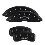 MGP 4 Caliper Covers Engraved Front & Rear With stripes/Dart Black finish silver ch thumbnail 7