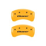 MGP 4 Caliper Covers Engraved Front & Rear With stripes/Dart Black finish silver ch thumbnail 9