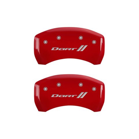 MGP 4 Caliper Covers Engraved Front & Rear With stripes/Dart Yellow finish black ch thumbnail 9