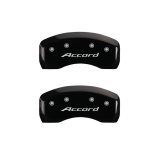 MGP 4 Caliper Covers Engraved Front Accord Engraved Rear Accord Black finish silver ch thumbnail 9