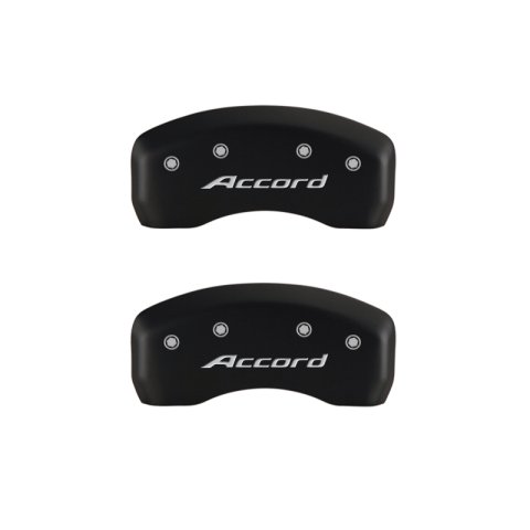 MGP 4 Caliper Covers Engraved Front Accord Engraved Rear Accord Red finish silver ch thumbnail 7