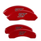MGP 4 Caliper Covers Engraved Front & Rear MGP Red finish silver ch thumbnail 5