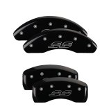 MGP 4 Caliper Covers Engraved Front & Rear Impala style/SS Black finish silver ch thumbnail 5