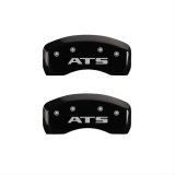 MGP 4 Caliper Covers Engraved Front Cadillac Engraved Rear ATS Black finish silver ch thumbnail 2