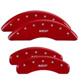 MGP Front set 2 Caliper Covers Engraved Front MGP Yellow finish black ch thumbnail 6