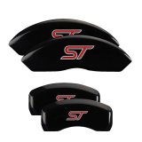 MGP 4 Caliper Covers Engraved Front & Rear No bolts/ST Black finish silver ch thumbnail 3