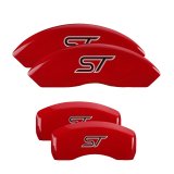 MGP 4 Caliper Covers Engraved Front & Rear No bolts/ST Red finish silver ch thumbnail 6