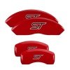 MGP 4 Caliper Covers Engraved Front & Rear No bolts/ST Red finish silver ch thumbnail 8