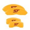 MGP 4 Caliper Covers Engraved Front & Rear No bolts/ST Yellow finish black ch thumbnail 8