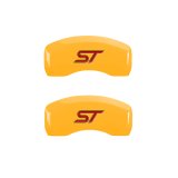 MGP 4 Caliper Covers Engraved Front & Rear No bolts/ST Yellow finish black ch thumbnail 9