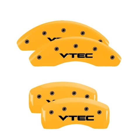 MGP 4 Caliper Covers Engraved Front & Rear MGP Yellow finish black ch thumbnail 6