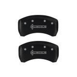 MGP 4 Caliper Covers Engraved Front & Rear Lincoln Red finish silver ch thumbnail 9