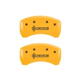 MGP 4 Caliper Covers Engraved Front & Rear Lincoln Yellow finish black ch thumbnail 2