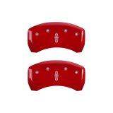 MGP 4 Caliper Covers Engraved Front Lincoln Engraved Rear Star logo Yellow finish black ch thumbnail 9