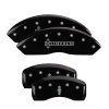 MGP 4 Caliper Covers Engraved Front Lincoln Engraved Rear Star logo Black finish silver ch thumbnail 8