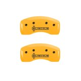 MGP 4 Caliper Covers Engraved Front & Rear Lincoln Yellow finish black ch thumbnail 2