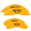 MGP 4 Caliper Covers Engraved Front & Rear MGP Yellow finish black ch thumbnail 8