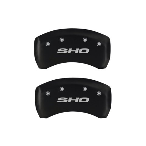 MGP 4 Caliper Covers Engraved Front & Rear SHO Red finish silver ch thumbnail 6
