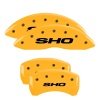 MGP 4 Caliper Covers Engraved Front & Rear SHO Yellow finish black ch thumbnail 8