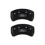 MGP 4 Caliper Covers Engraved Front & Rear Oval logo/Ford Red finish silver ch thumbnail 7