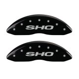 MGP 4 Caliper Covers Engraved Front & Rear SHO Black finish silver ch thumbnail 2
