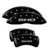 MGP 4 Caliper Covers Engraved Front & Rear SHO Black finish silver ch thumbnail 5