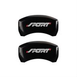MGP 4 Caliper Covers Engraved Front & Rear No bolts/Sport Black finish silver ch thumbnail 2