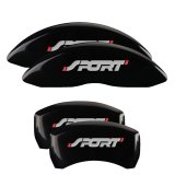MGP 4 Caliper Covers Engraved Front & Rear No bolts/Sport Black finish silver ch thumbnail 3