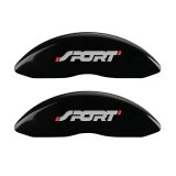MGP 4 Caliper Covers Engraved Front & Rear No bolts/Sport Black finish silver ch thumbnail 4