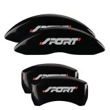 MGP 4 Caliper Covers Engraved Front & Rear No bolts/Sport Black finish silver ch thumbnail 6