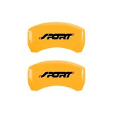 MGP 4 Caliper Covers Engraved Front & Rear SPORT Black finish silver ch thumbnail 9
