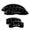 MGP 4 Caliper Covers Engraved Front Cadillac Engraved Rear ATS Black finish silver ch thumbnail 8