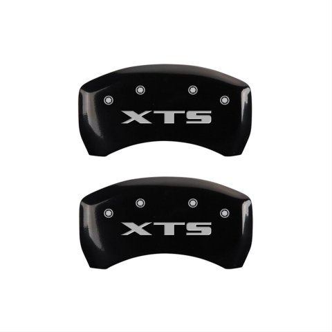 MGP 4 Caliper Covers Engraved Front Cadillac Engraved Rear XTS Black finish silver ch thumbnail 2
