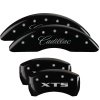 MGP 4 Caliper Covers Engraved Front Cadillac Engraved Rear XTS Black finish silver ch thumbnail 8