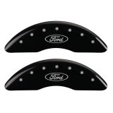 MGP 4 Caliper Covers Engraved Front & Rear Oval logo/Ford Black finish silver ch thumbnail 6