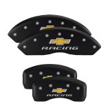 MGP 4 Caliper Covers Engraved Front & Rear Silverado Red finish silver ch thumbnail 4