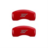 MGP 4 Caliper Covers Engraved Front & Rear No bolts/ST Red finish silver ch thumbnail 2