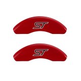 MGP 4 Caliper Covers Engraved Front & Rear No bolts/ST Red finish silver ch thumbnail 5