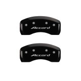 MGP 4 Caliper Covers Engraved Front Accord Engraved Rear Accord Black finish silver ch thumbnail 2