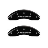 MGP 4 Caliper Covers Engraved Front Accord Engraved Rear Accord Black finish silver ch thumbnail 5