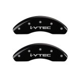 MGP 4 Caliper Covers Engraved Front & Rear i-Vtec Black finish silver ch thumbnail 3
