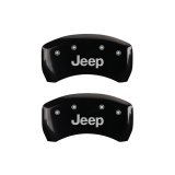 MGP 4 Caliper Covers Engraved Front & Rear JEEP Black finish silver ch thumbnail 9