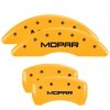 MGP 4 Caliper Covers Engraved Front & Rear MOPAR Yellow finish black ch thumbnail 8