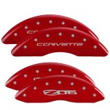 MGP Front set 2 Caliper Covers Engraved Front Bowtie Yellow finish black ch thumbnail 6