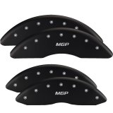 MGP Front set 2 Caliper Covers Engraved Front Chevy racing Red finish silver ch thumbnail 6